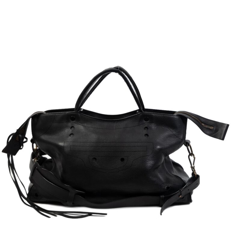 Balenciaga Blackout AJ City Bag Labellov Buy and Sell Authentic Luxury