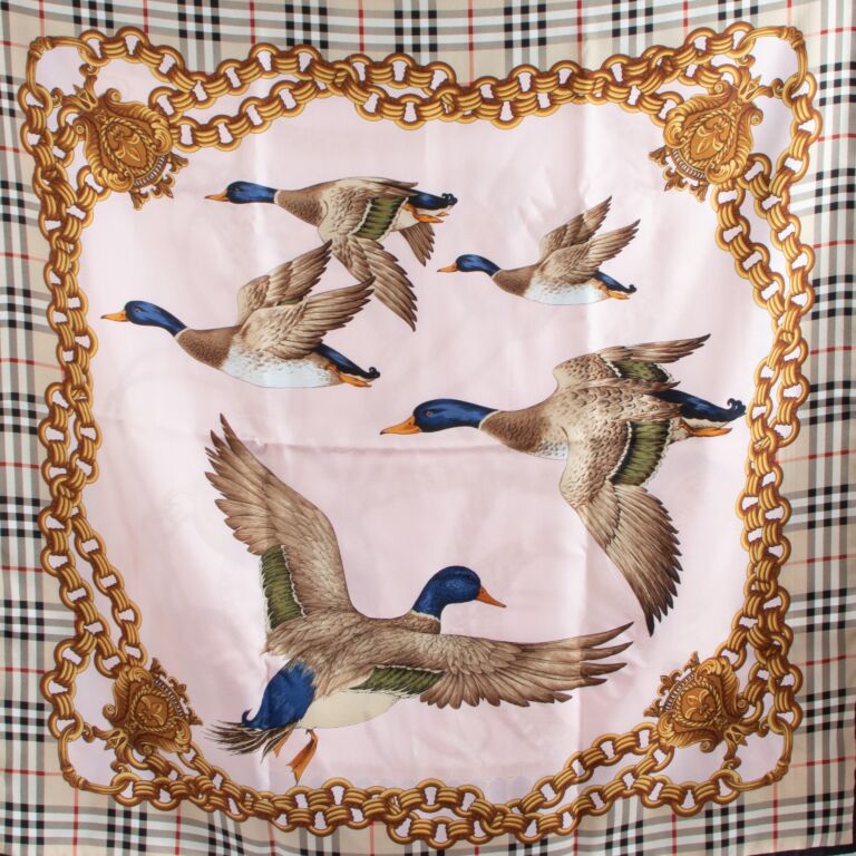 Burberry archive shop print silk scarf