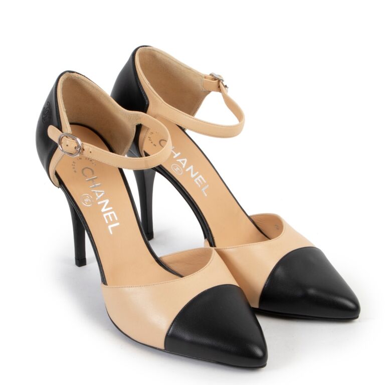 Chanel Beige and Black Pumps ○ Labellov ○ Buy and Sell Authentic