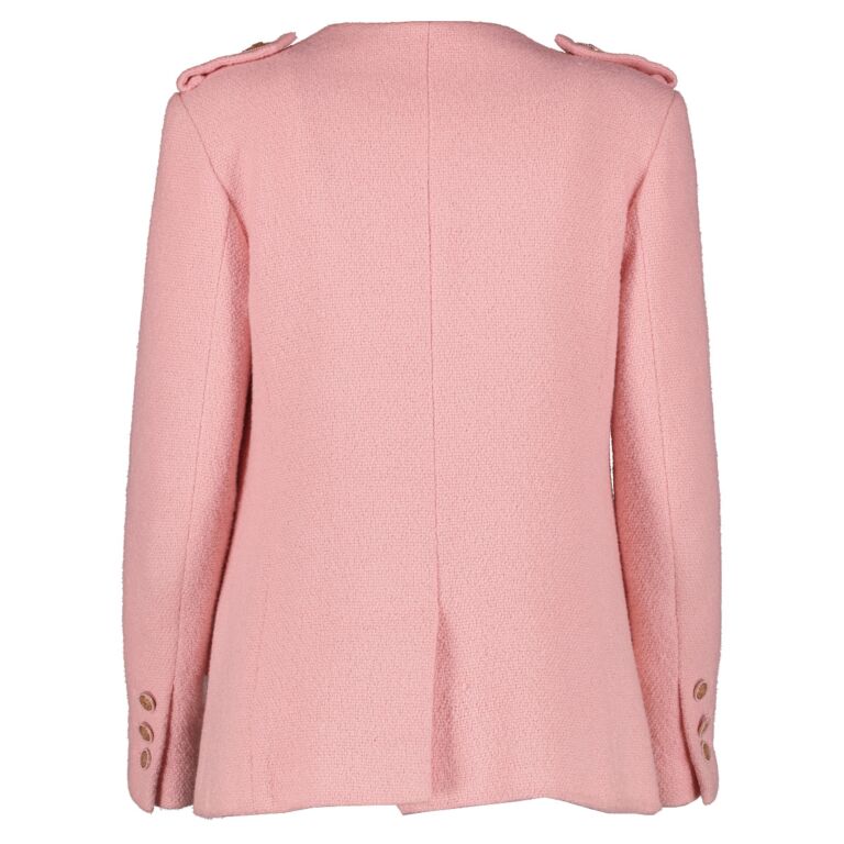 Chanel pink blazer deals