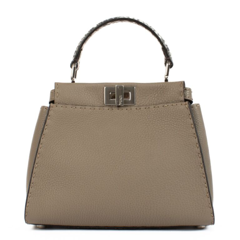 Fendi peekaboo mini python top