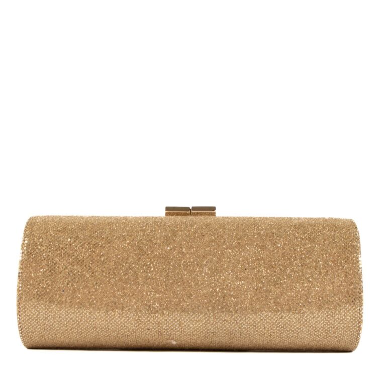 Jimmy Choo Gold Clutch Labellov Buy and Sell Authentic Luxury