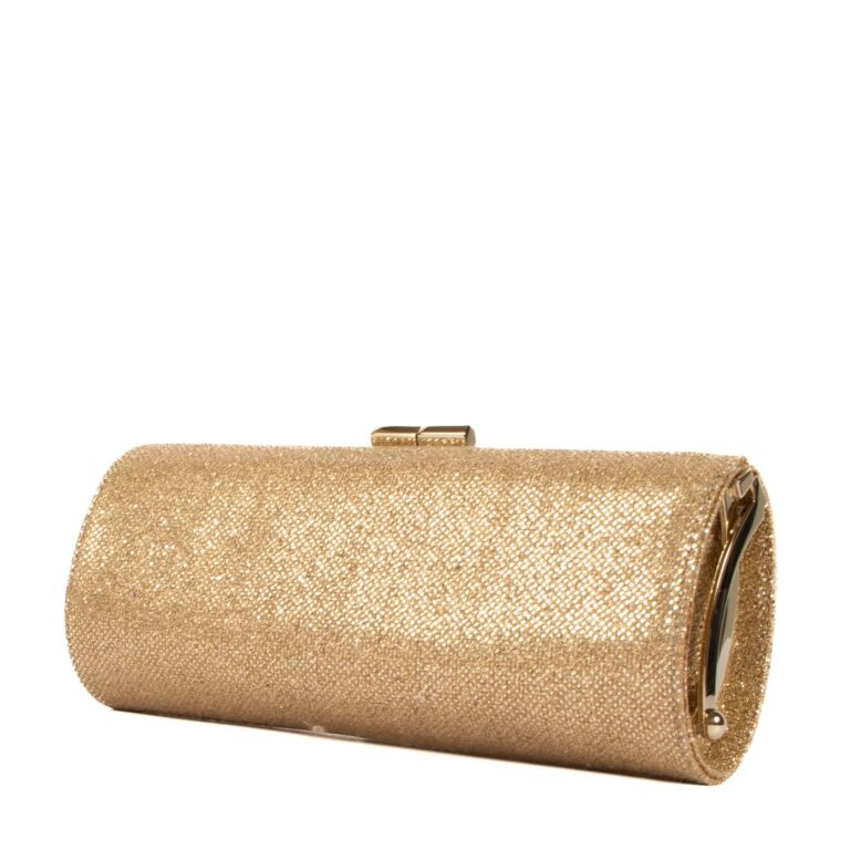Jimmy Choo Gold Clutch Labellov Buy and Sell Authentic Luxury
