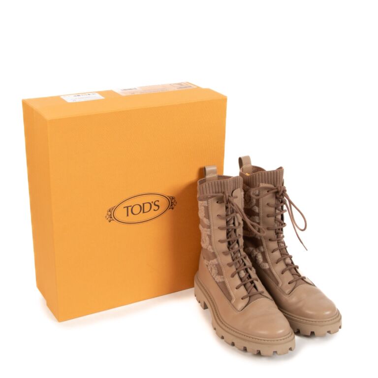 Military boots beige sale