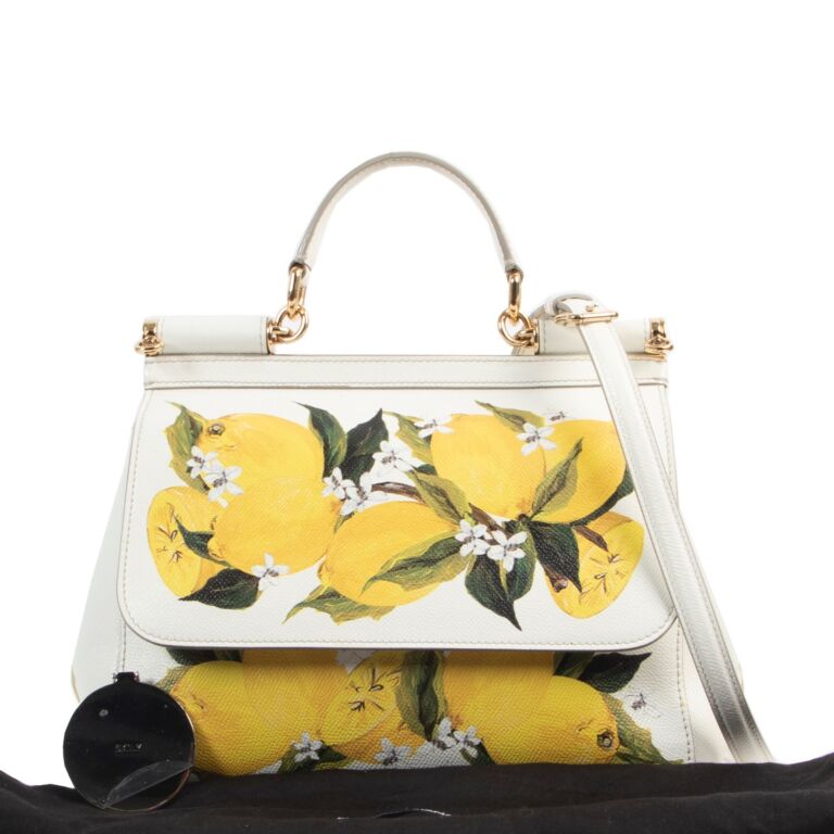 Dolce & Gabbana Lemon Multicolor Miss Sicily Crossbody Bag ○ Labellov ○ Buy  and Sell Authentic Luxury