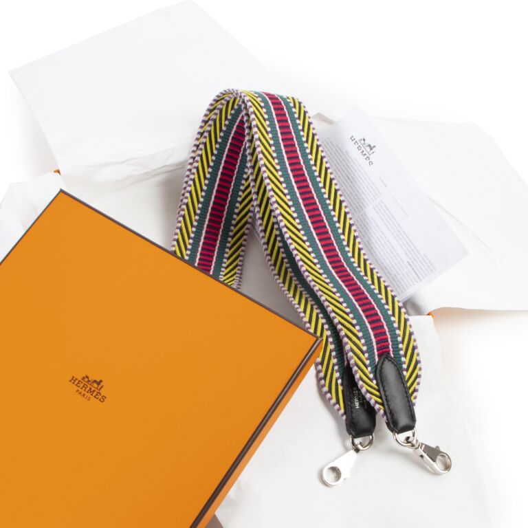 Hermès Multicolor Sangle 25 mm Bag Strap ○ Labellov ○ Buy and Sell  Authentic Luxury
