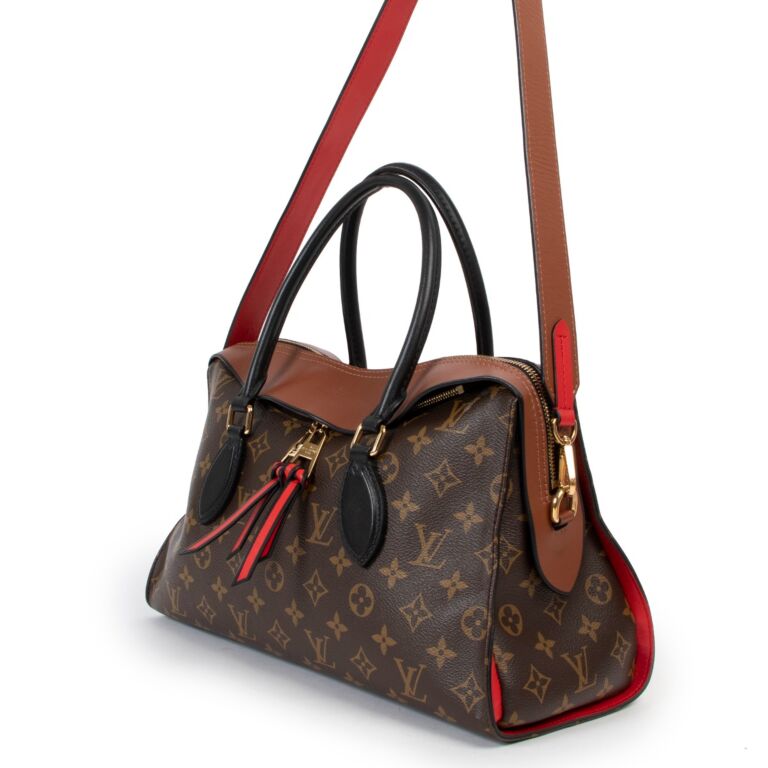 Louis Vuitton Top Handle Tuileries Monogram Brown/Red in Canvas