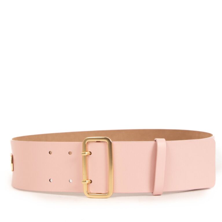 Blush pink cheap belt