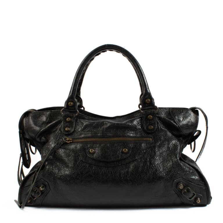 バッグ BALENCIAGA leather shoulder bag city Balenciaga Black Leather Medium Classic City Bag ○ Labellov