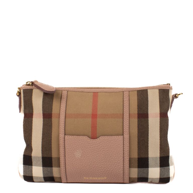 Burberry Check Canvas Crossbody Bag Labellov Buy and Sell Authentic Luxury