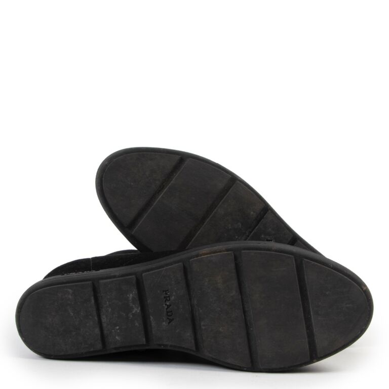 Prada Black Sneakers with Heel - Size 37 ○ Labellov ○ Buy
