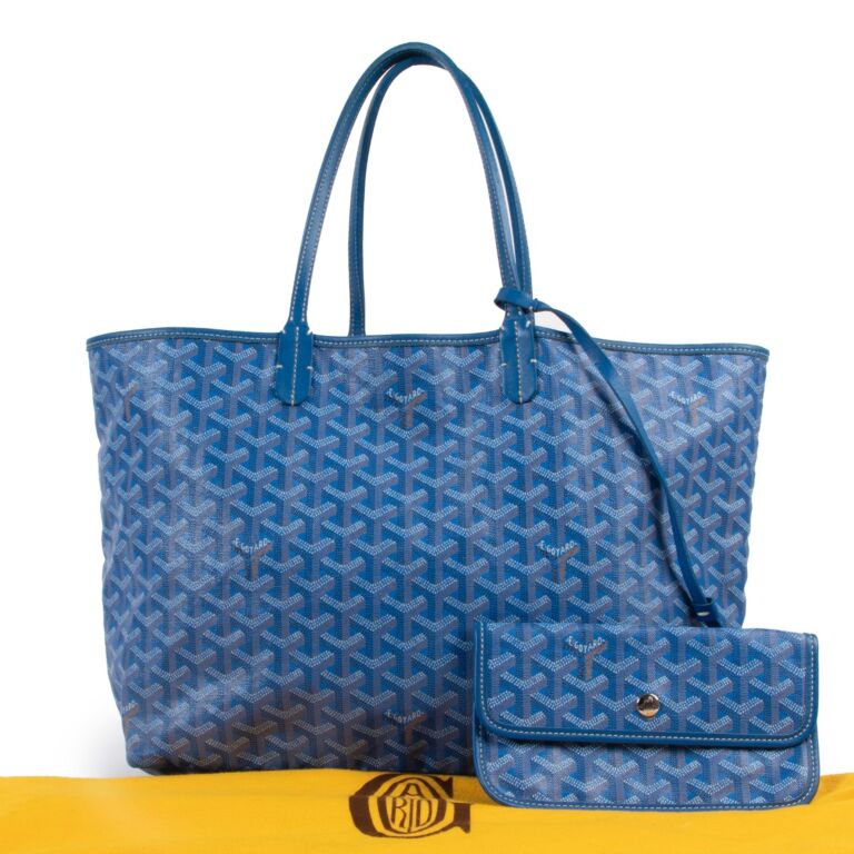 Tote bag 'Saint Louis' GOYARD blue monogram - VALOIS VINTAGE PARIS