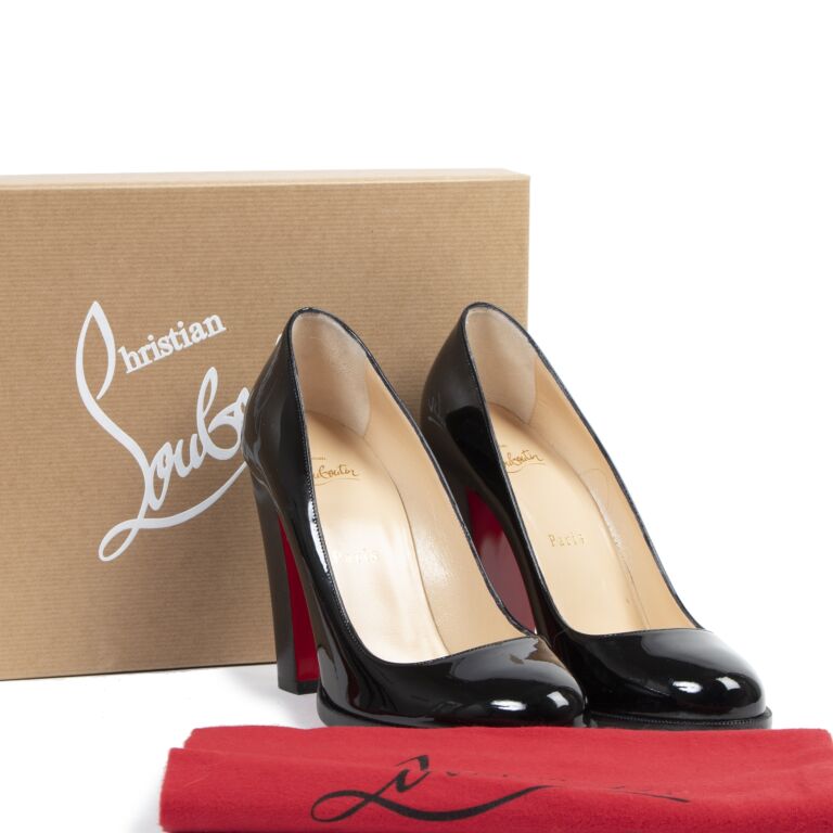 Christian Louboutin London B 100 Patent Leather Heels 38,5 ○ Labellov ○ Buy Authentic Luxury