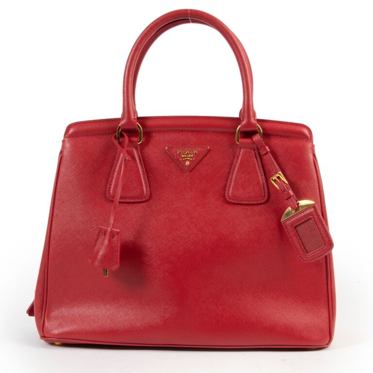 Prada shop red pouch