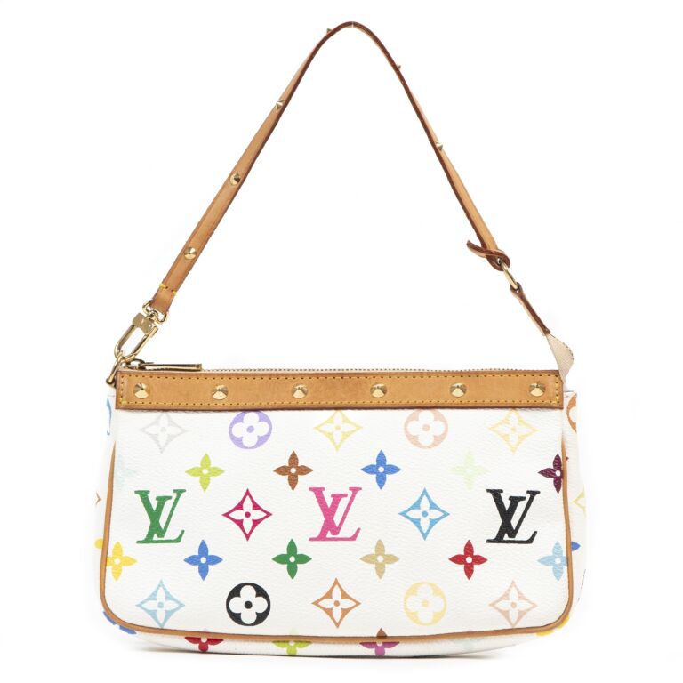 Vintage Louis Vuitton x Takashi Murakami Cerises Monogram Pochette Gol –  Madison Avenue Couture