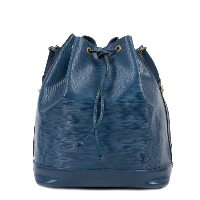 Louis Vuitton Cyan Blue Epi Leather Large No Bucket Bag