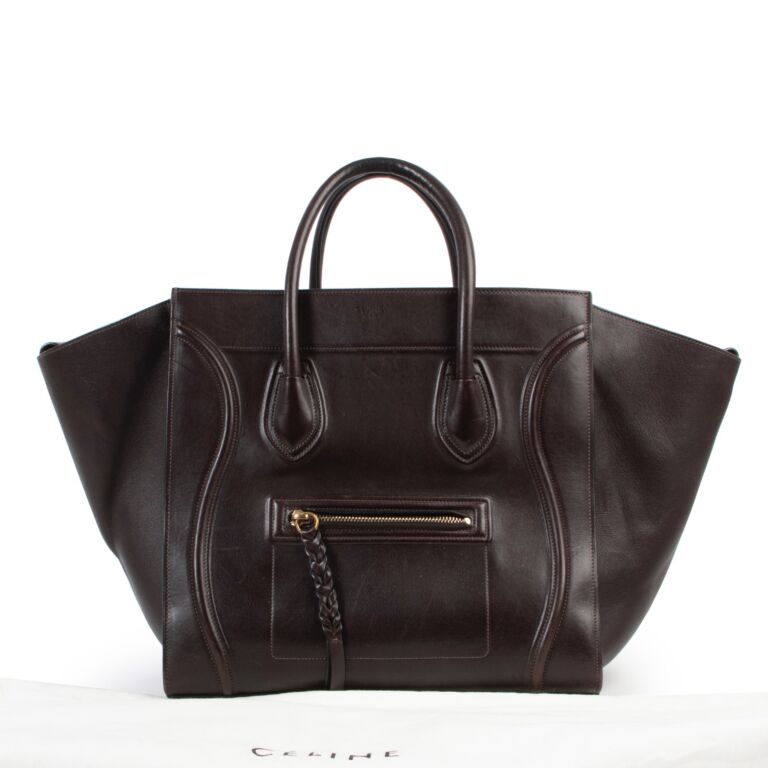 C line Luggage Phantom Brown Leather Bag Labellov Buy and
