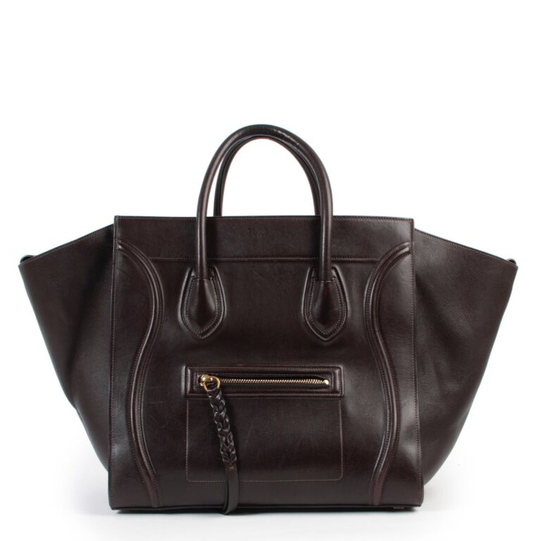 C line Luggage Phantom Brown Leather Bag Labellov Buy and