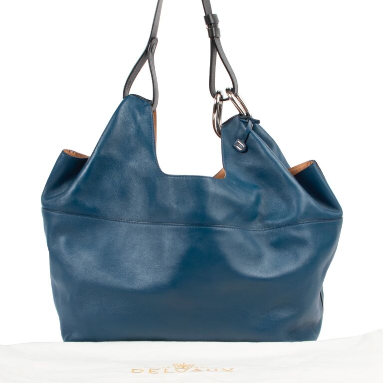Delvaux Givry Shoulder Bag - Blue Shoulder Bags, Handbags