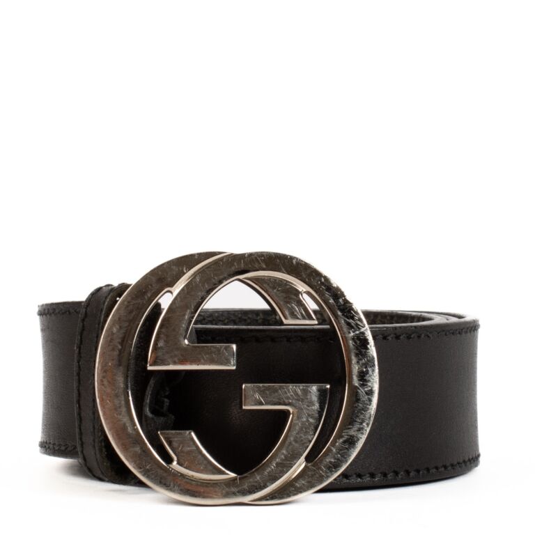 Gucci Black Belt Size 80 Labellov Buy and Sell Authentic Luxury