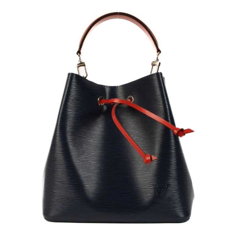 Louis Vuitton Indigo Blue/Red NéoNoé MM Bag Labellov Buy and Sell ...