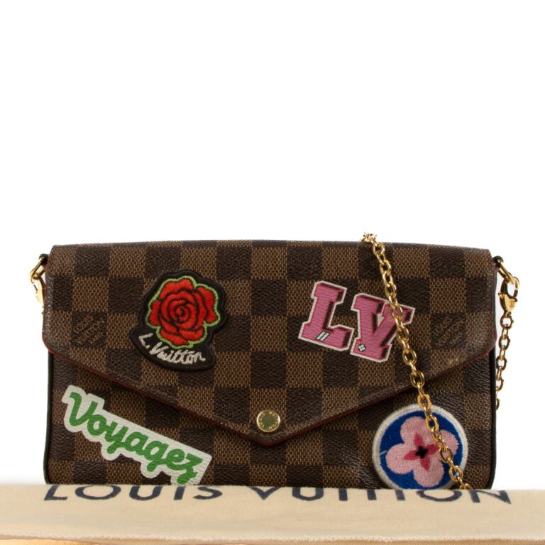 Louis vuitton felicie damier ebene clearance