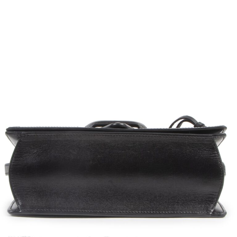 LOEWE  BARCELONA   ショルダーバッグ  BLACK 国内発送 Loewe Leather Medium Barcelona Messenger Bag Black