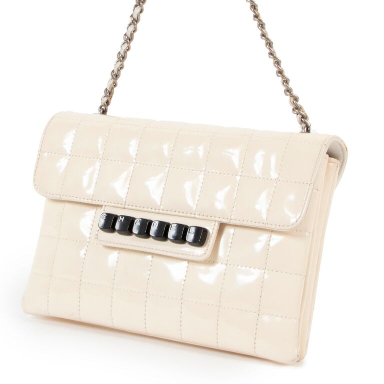 Chanel Patent Leather Keyboard Logo Bag