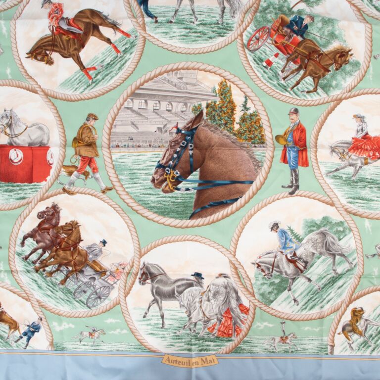 エルメス HERMES スカーフ Auteuil en Mai カレ90