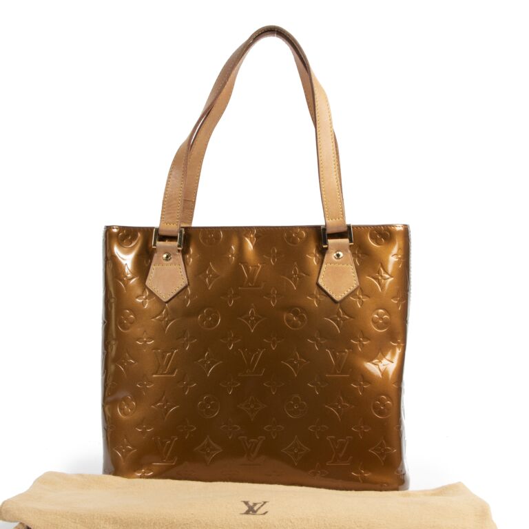 Louis Vuitton Bronze Monogram Vernis Houston Bag ○ Labellov