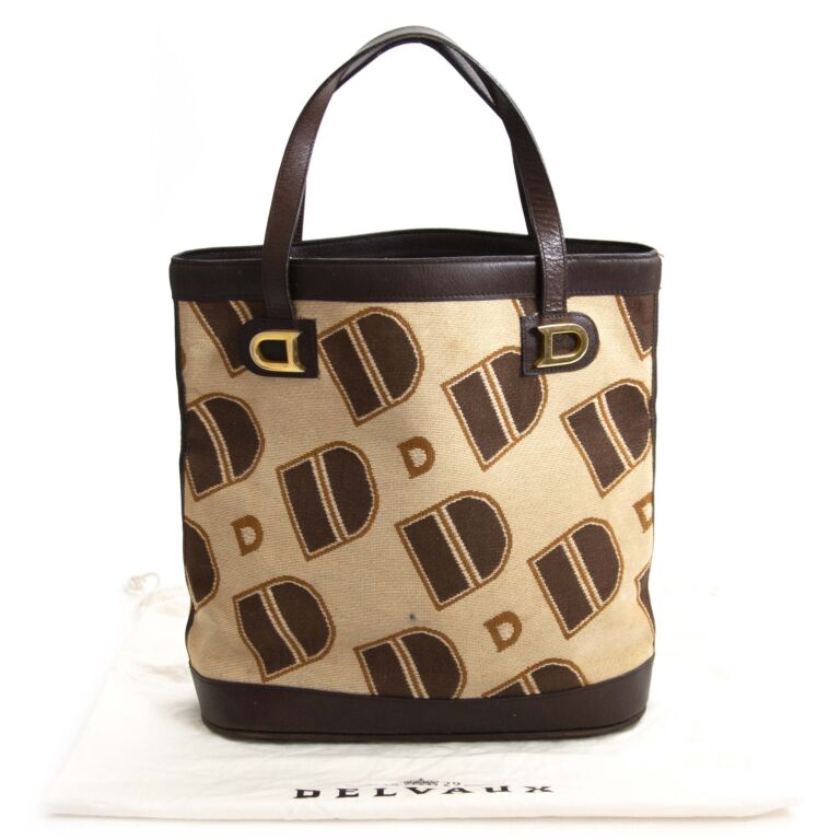 Delvaux Monogram Tote Bag ○ Labellov ○ Buy and Sell Authentic Luxury