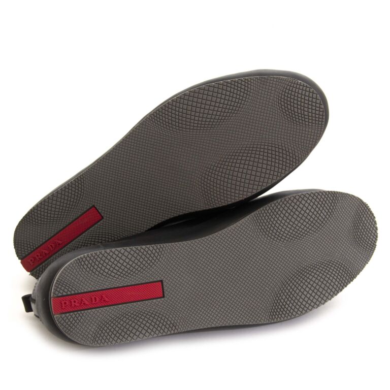 Prada sneakers men black hot sale