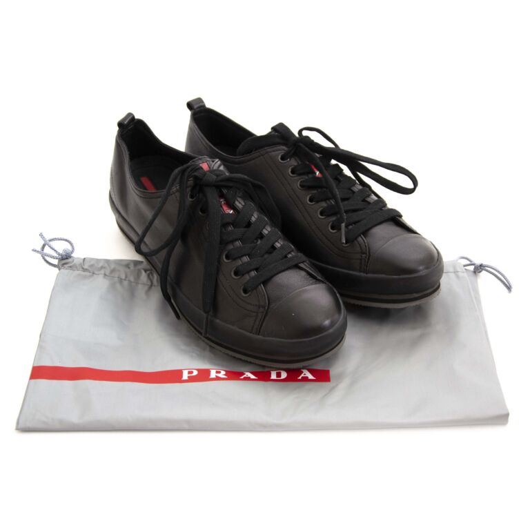 Prada Sneakers Men Black Size 42 Labellov Buy and Sell Authentic Luxury