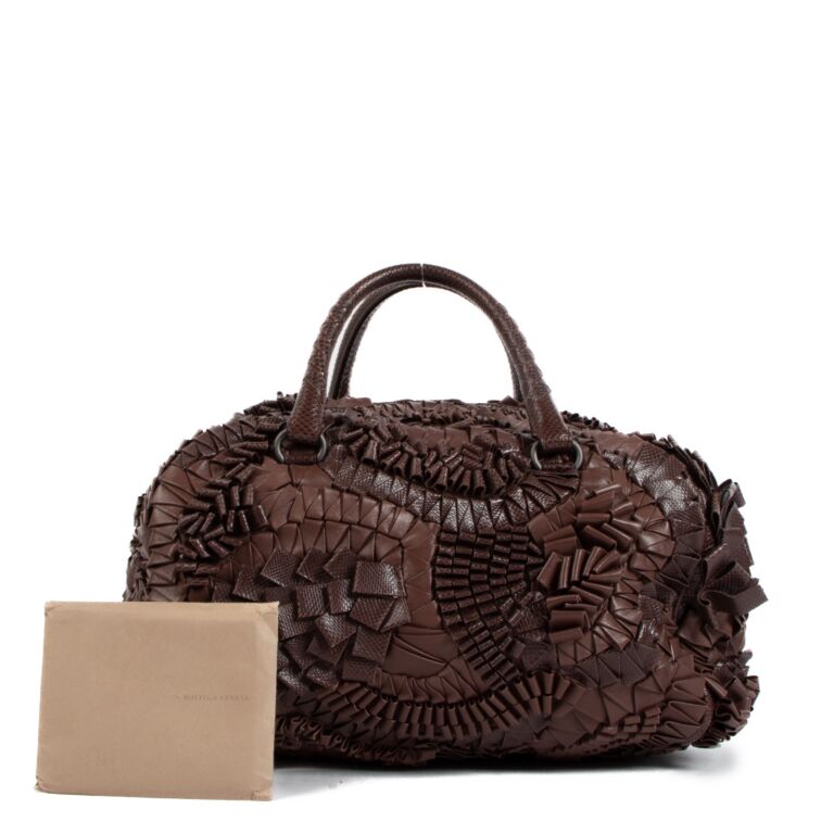 Bottega Veneta Brown Intrecciato Karung San Marco Bag ○ Labellov