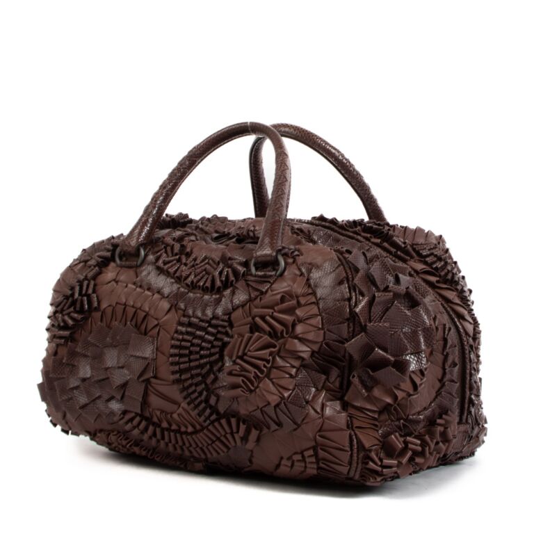 Bottega Veneta Brown Intrecciato Karung San Marco Bag ○ Labellov