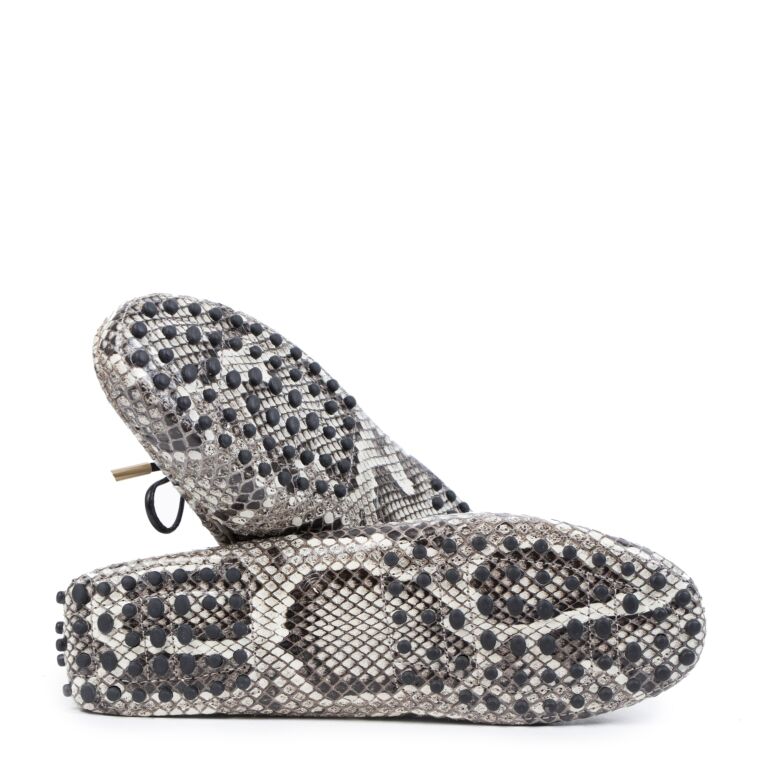 Tod s Python Gommino Loafers Size 38 Labellov Buy and Sell
