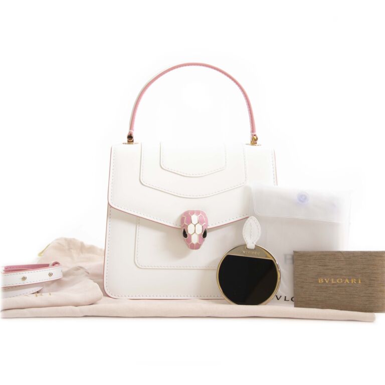 BVLGARI Serpenti Forever Calf-Leather Shoulder Bag in Pink