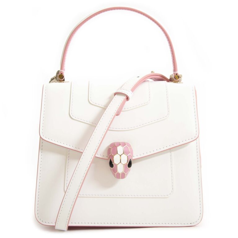 BVLGARI Serpenti Forever Calf-Leather Shoulder Bag in Pink