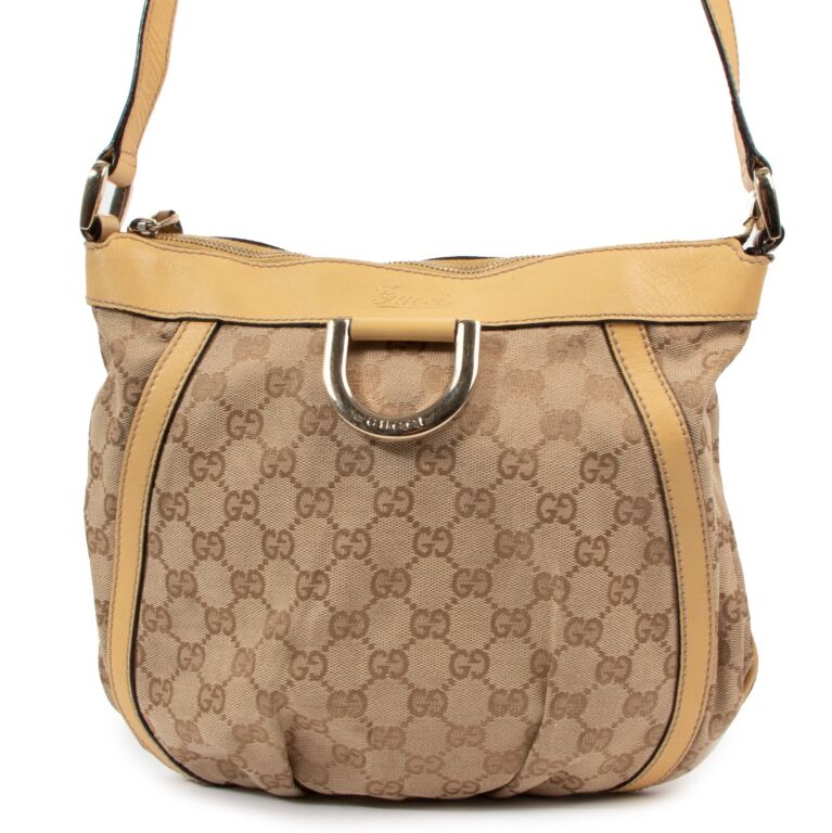 Gucci Beige GG Canvas Abbey Crossbody Bag Labellov Buy and