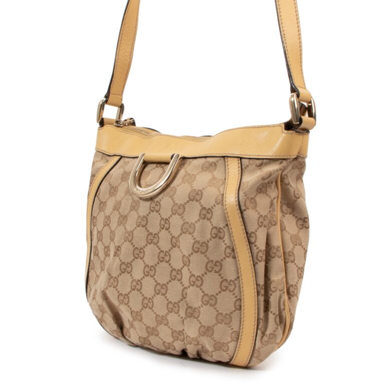 Gucci Beige GG Canvas Abbey Crossbody Bag Labellov Buy and