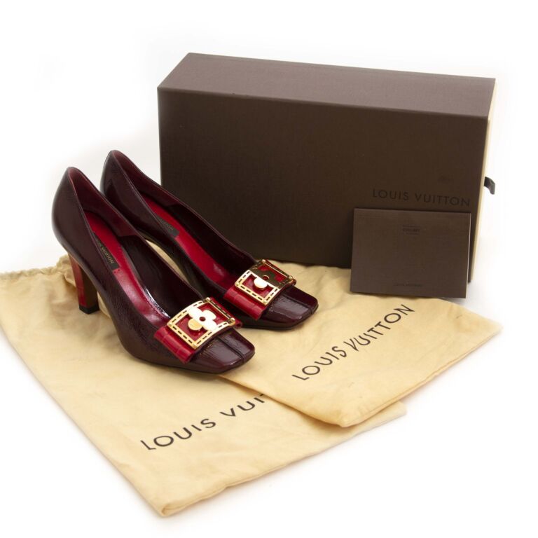 burgundy patent leather louis vuitton