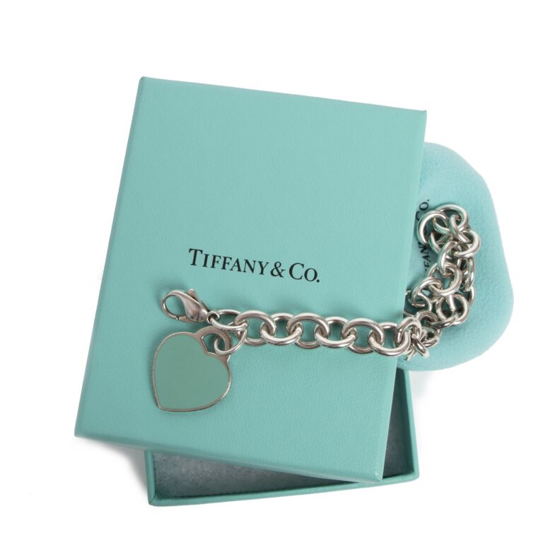 Tiffany silver chain bracelet top