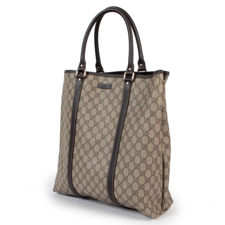 Original GG Canvas Web Vertical Tote Large