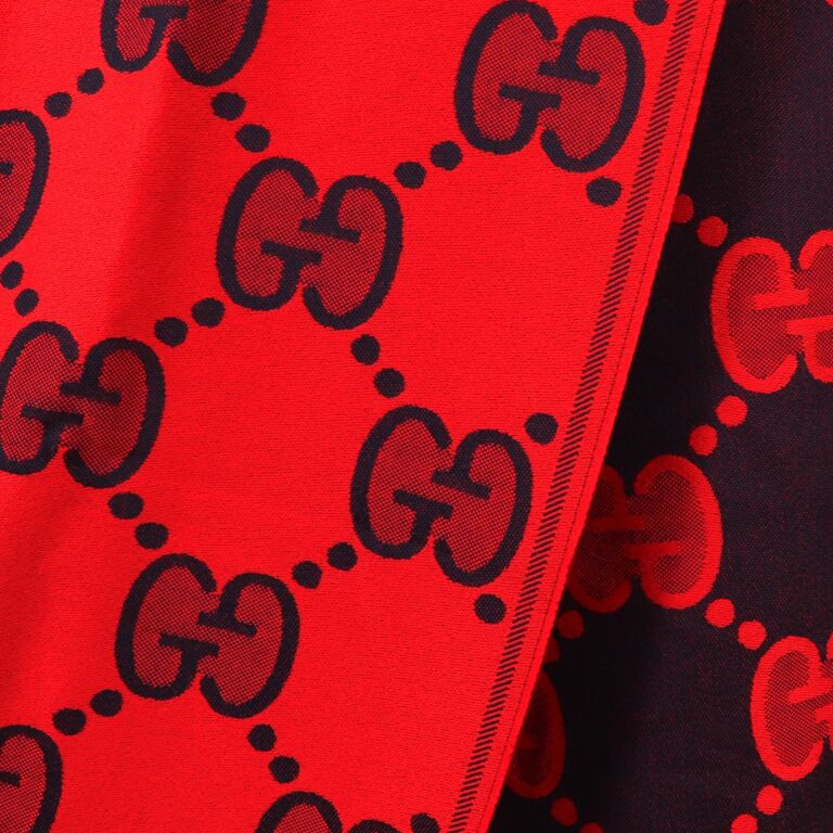 Red gucci fabric hotsell