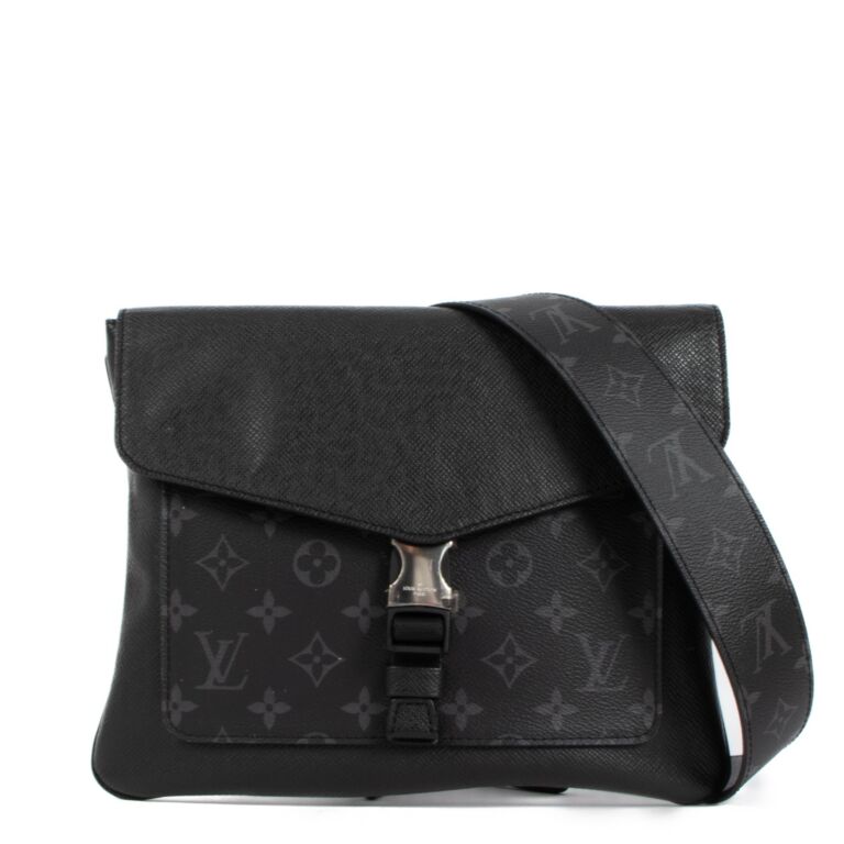 Louis+Vuitton+Outdoor+Sling+Bag+Gray+Canvas for sale online