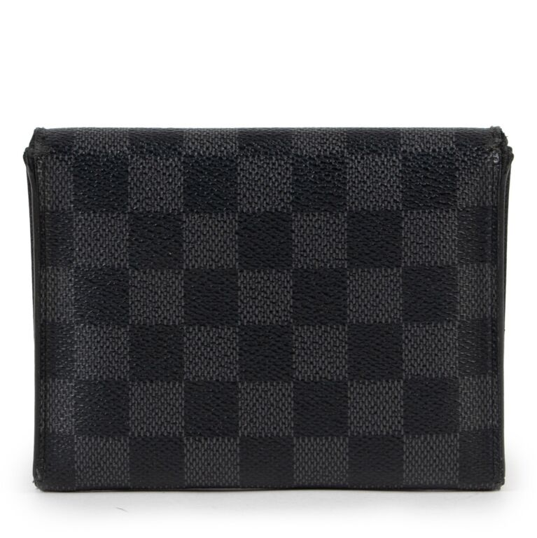 Lv clearance wallet checkered