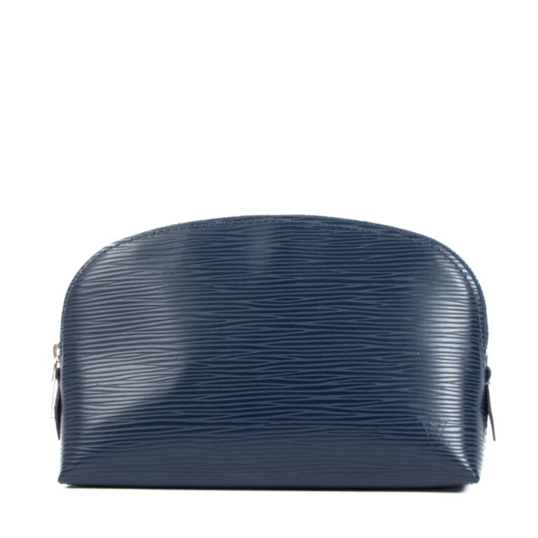 Louis Vuitton Blue Epi Leather Cosmetic Pouch Louis Vuitton