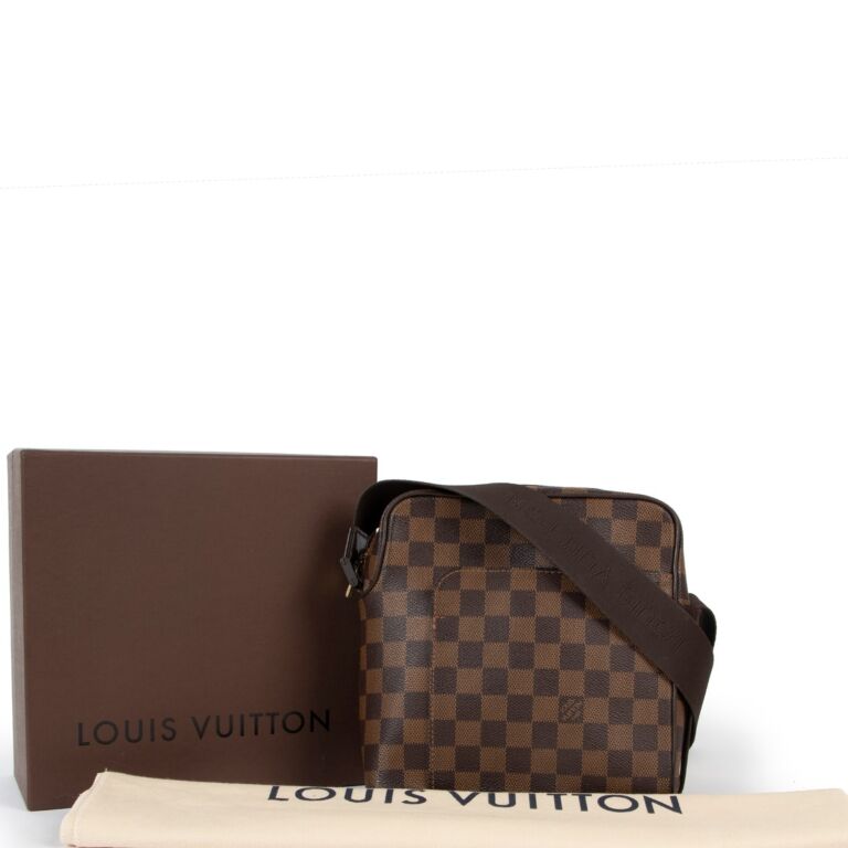 Shop for Louis Vuitton Damier Ebene Canvas Leather Olav PM Messenger Bag -  Shipped from USA