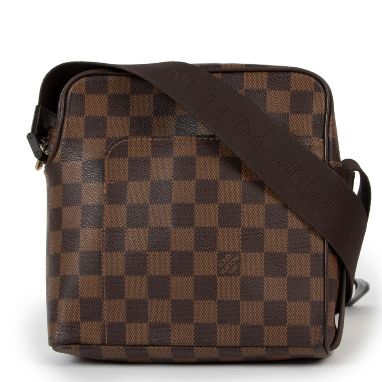 Shop for Louis Vuitton Damier Ebene Canvas Leather Olav PM Messenger Bag -  Shipped from USA