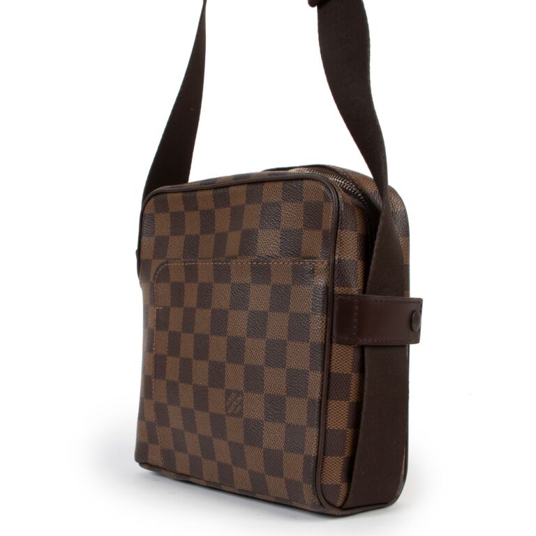 Shop for Louis Vuitton Damier Ebene Canvas Leather Olav PM Messenger Bag -  Shipped from USA